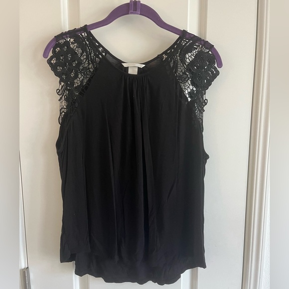 H&M Tops - H&M Black Lace Top Large